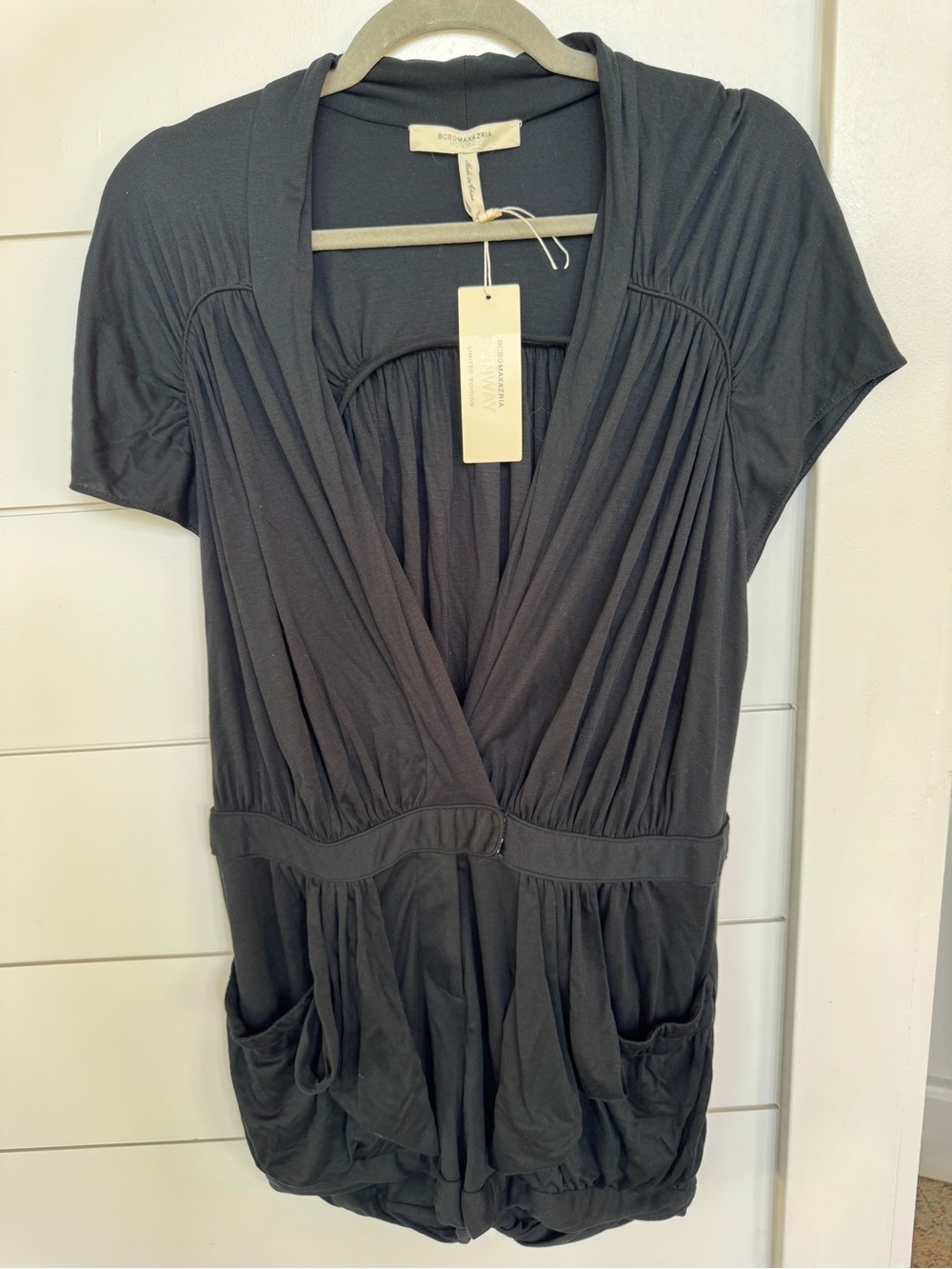 BCBG Maxazria Runway Shirt Romper NWT 
Size 2